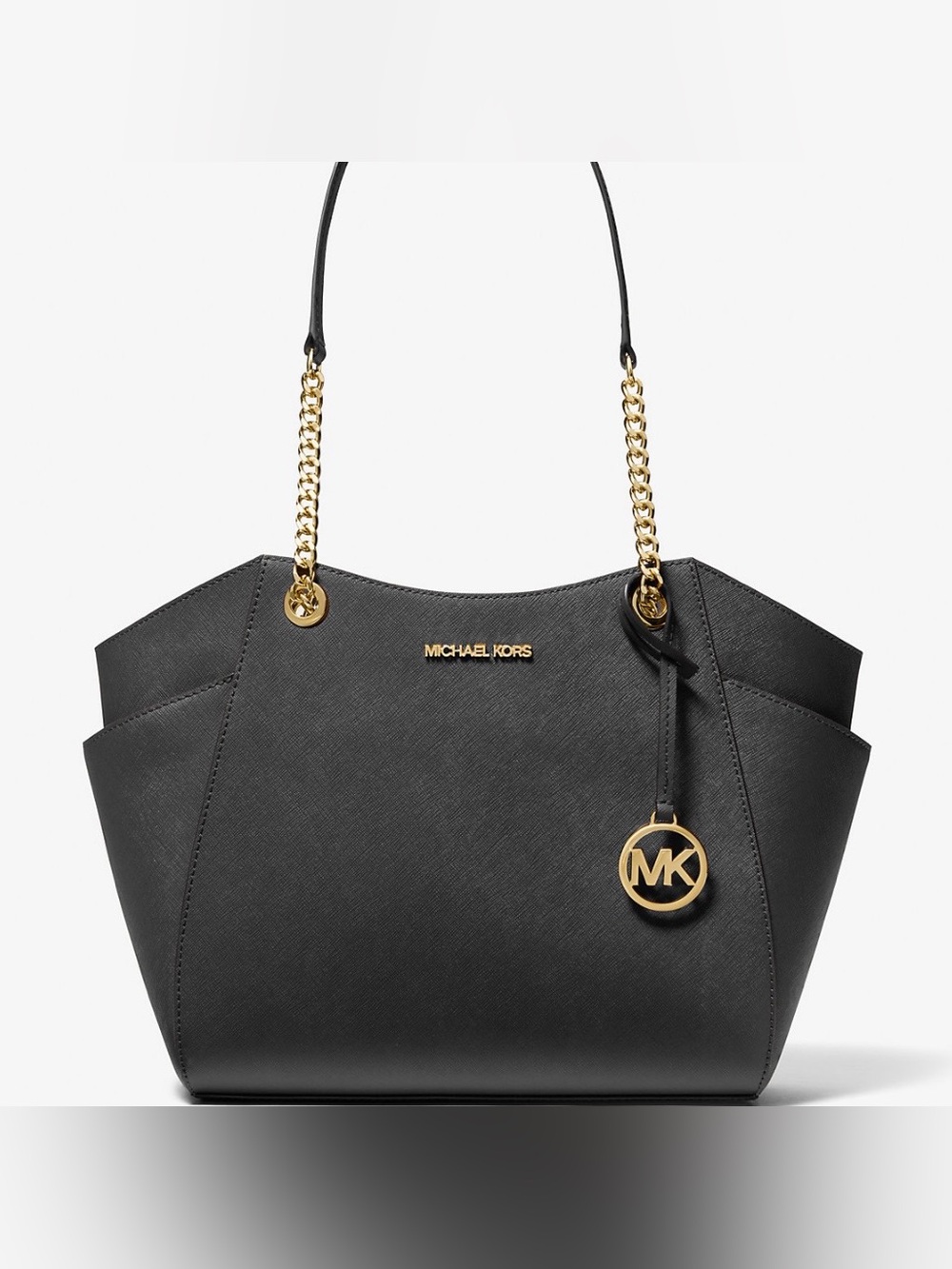 Michael Kors Black Jet Set Chain-Handle Tote